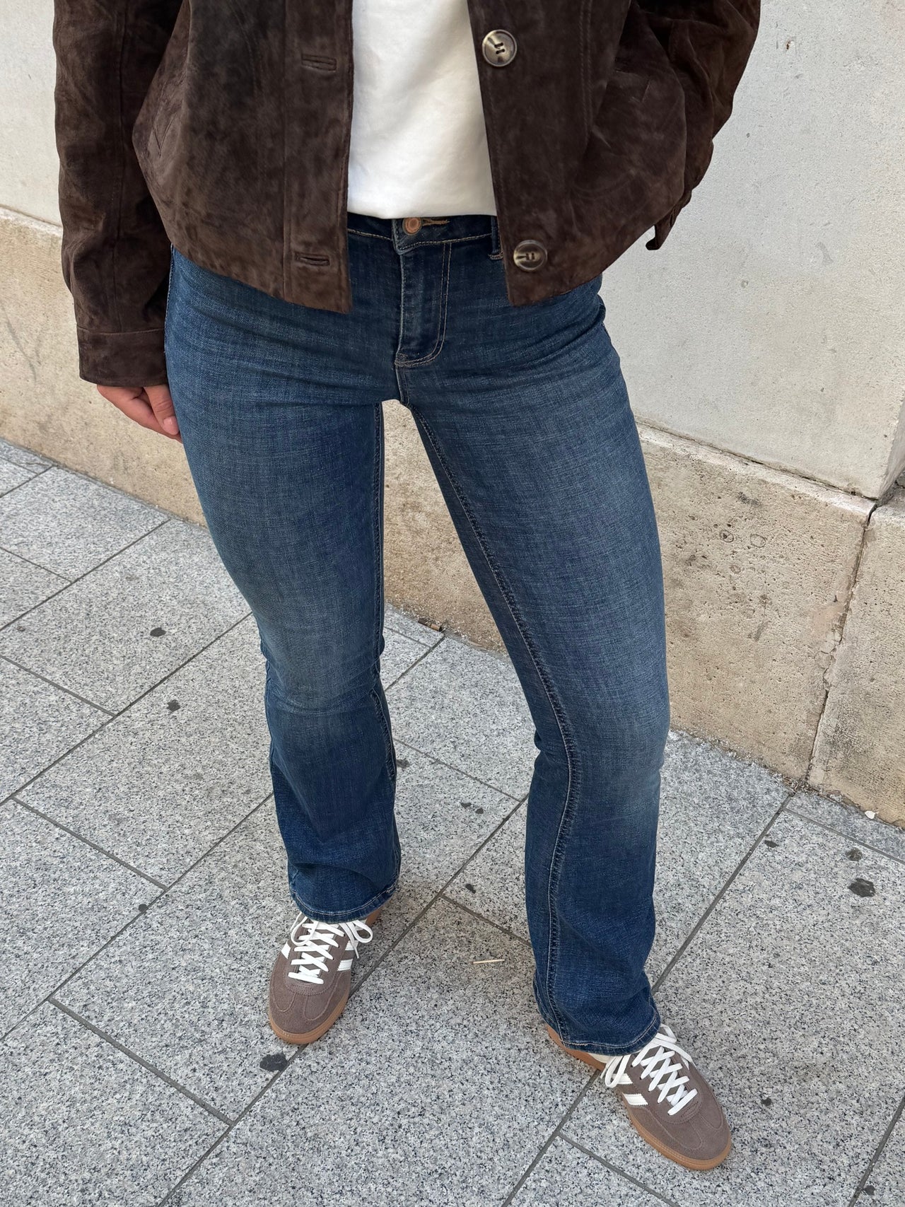 VMFLASH straight Jeans - Dark Blue Denim